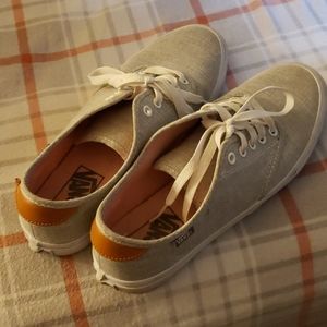 Women's light gray vans size 10